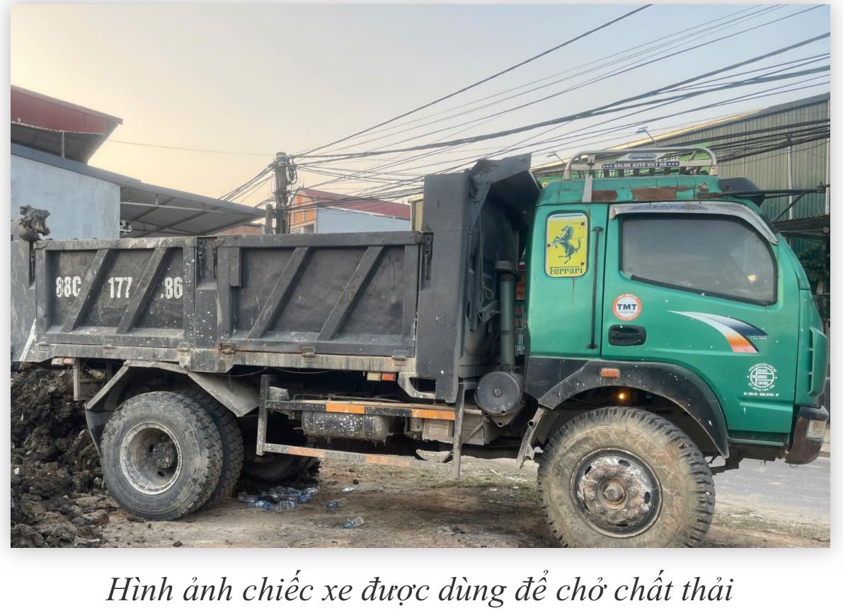 Công an phường Vân Hà xử lý hành vi vi phạm lĩnh vực bảo vệ môi trường