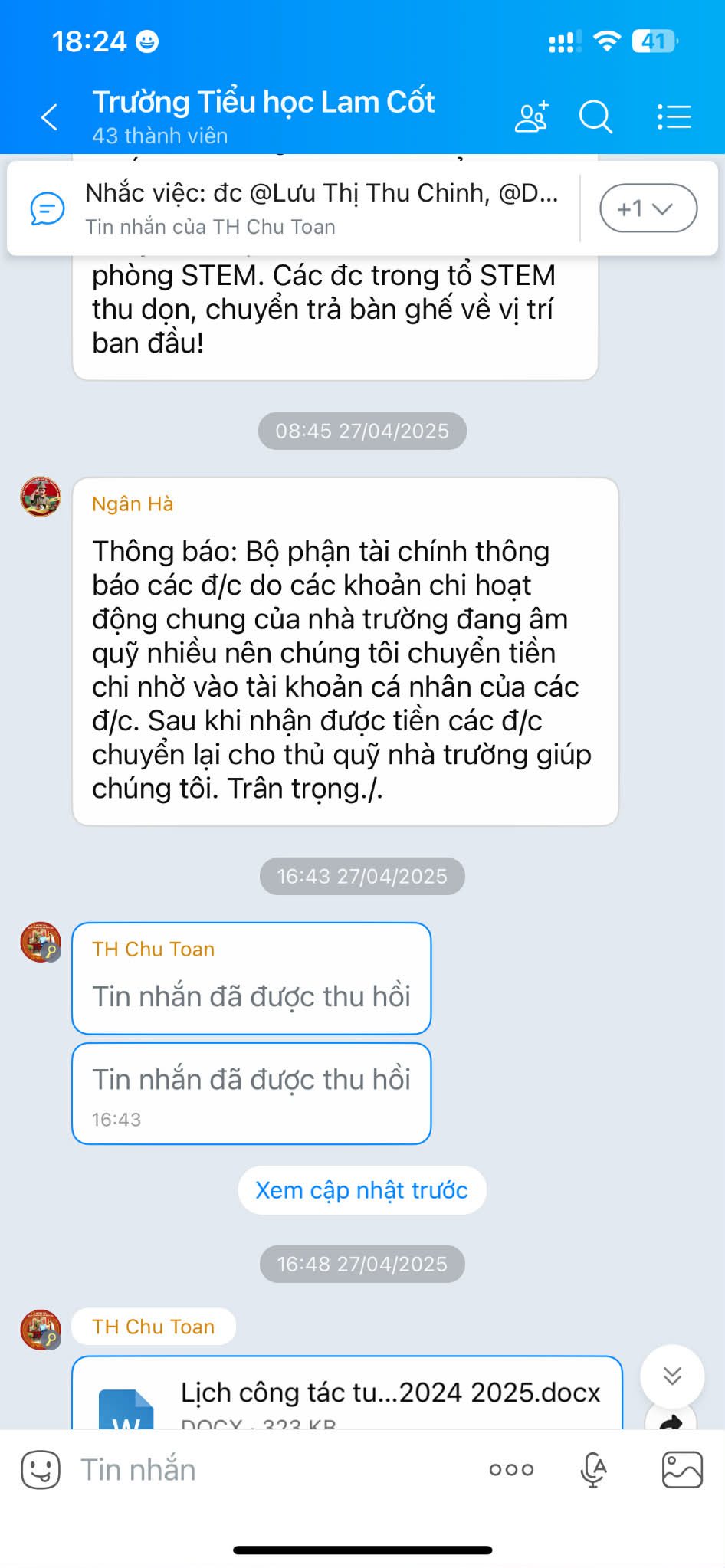 Thông tin sự việc