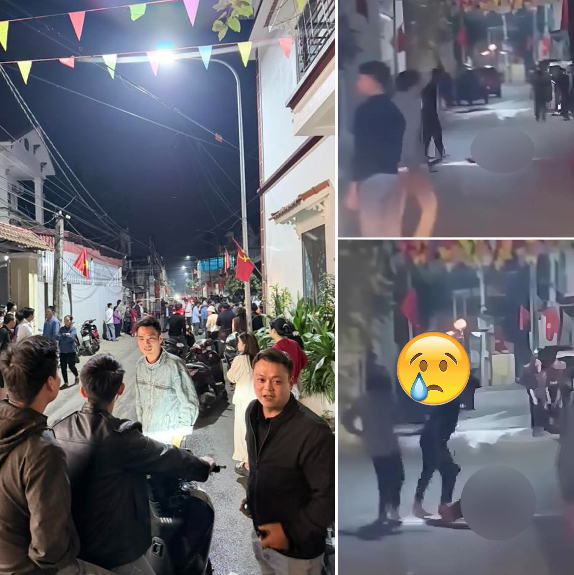 Clip Mê Linh tối qua