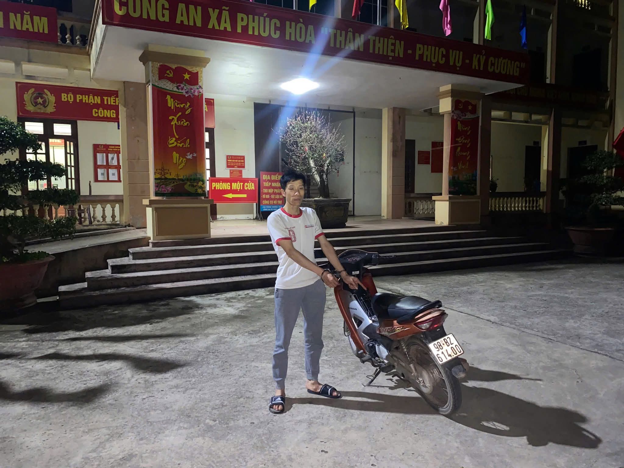 Công an xã Phúc Hoà nhanh chóng, kịp thời xác minh, làm rõ 01 vụ Trộm cắp tài sản