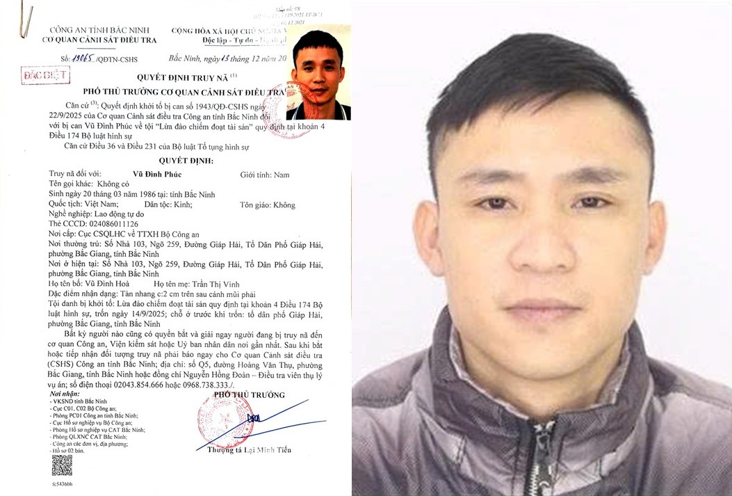 Thông báo truy nã số 02: Truy nã “Đặc biệt nguy hiểm” 03 đối tượng Lừa đảo chiếm đoạt tài sản