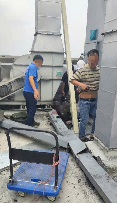 Nổ cục nóng điều hòa, 2 người bị thương