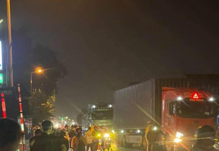 Hiện trường TNGT ở Lạng Giang