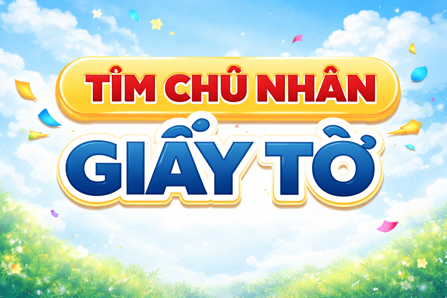 tìm chủ nhân giấy tờ