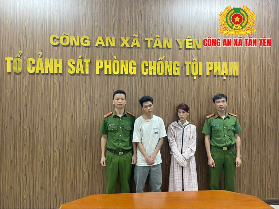Tân Yên: Bắt giữ 02 đối tượng về hành vi tàng trữ và tổ chức sử dụng trái phép chất ma túy