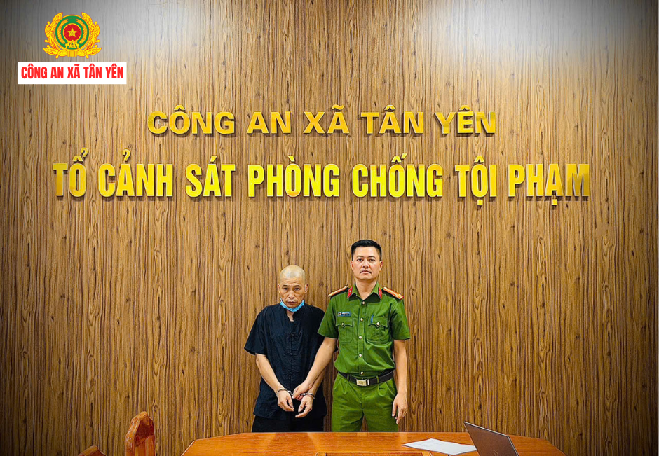 Công an xã Tân Yên phát hiện, bắt giữ đối tượng tàng trữ 35 gam ma tuý tổng hợp