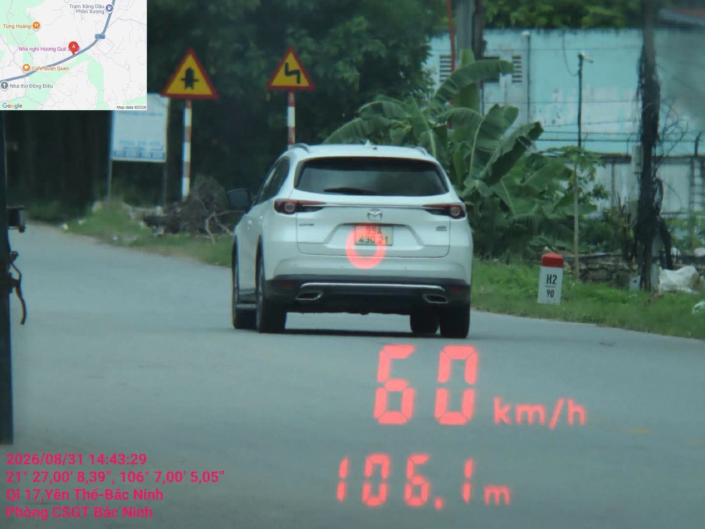 THÔNG BÁO PHẠT NGUỘI VI PHẠM TỐC ĐỘ TỪ NGÀY 31/8/2026 ĐẾN NGÀY 06/9/2026
